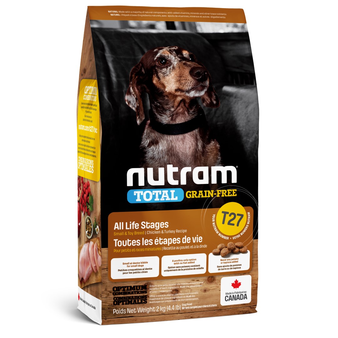 GF Sm Tur&Chick Dog T27 Nutram