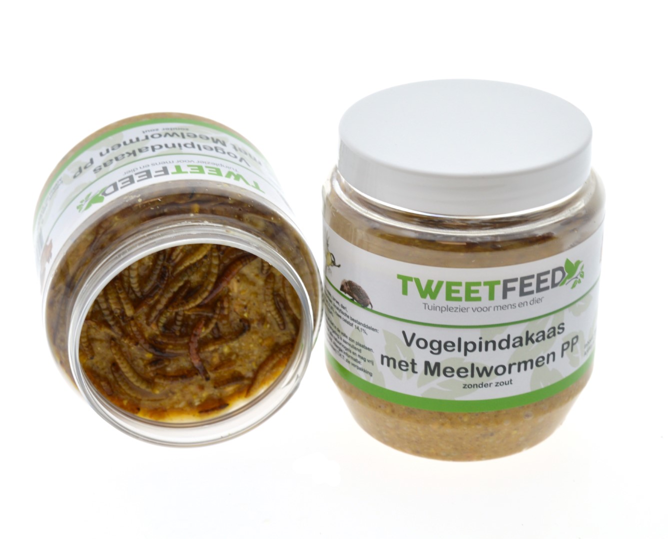 Vogelpindakaas met Meelwormen PP