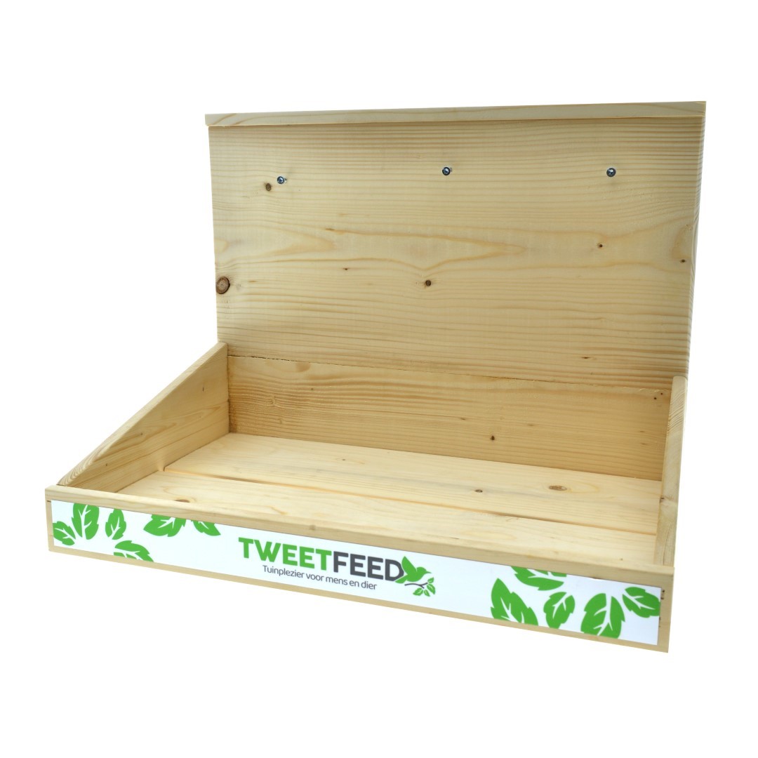Display Vogelpindakaas hout