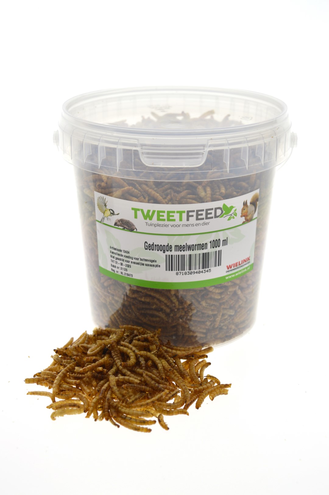 Gedroogde Meelwormen 1000ml