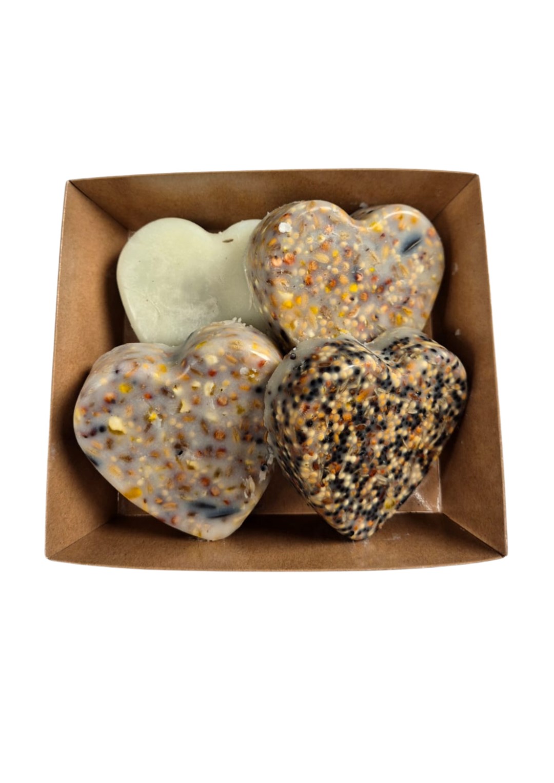 Hartjes in luxe doosjes 4st