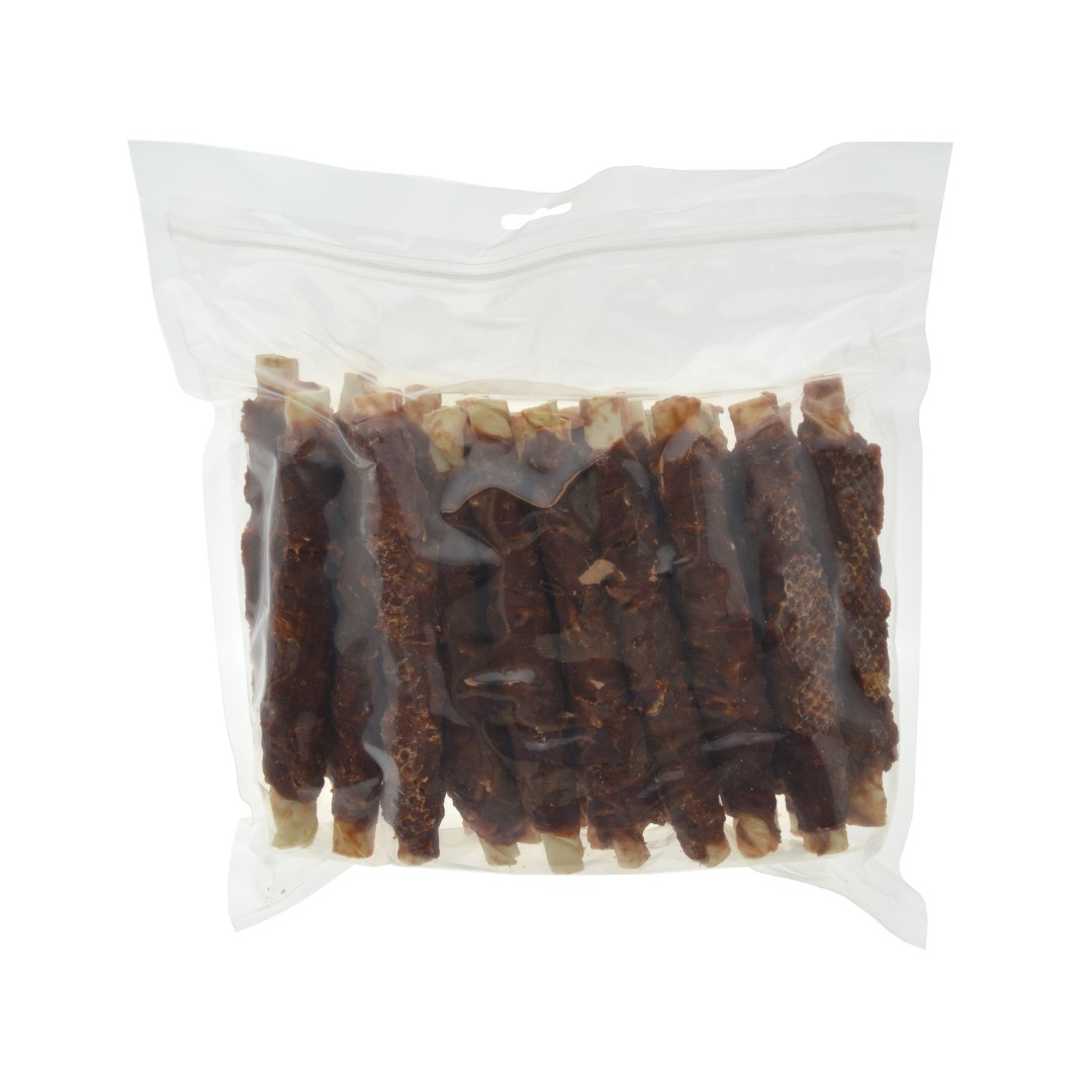 Rawhide stick met eend 18cmBulk